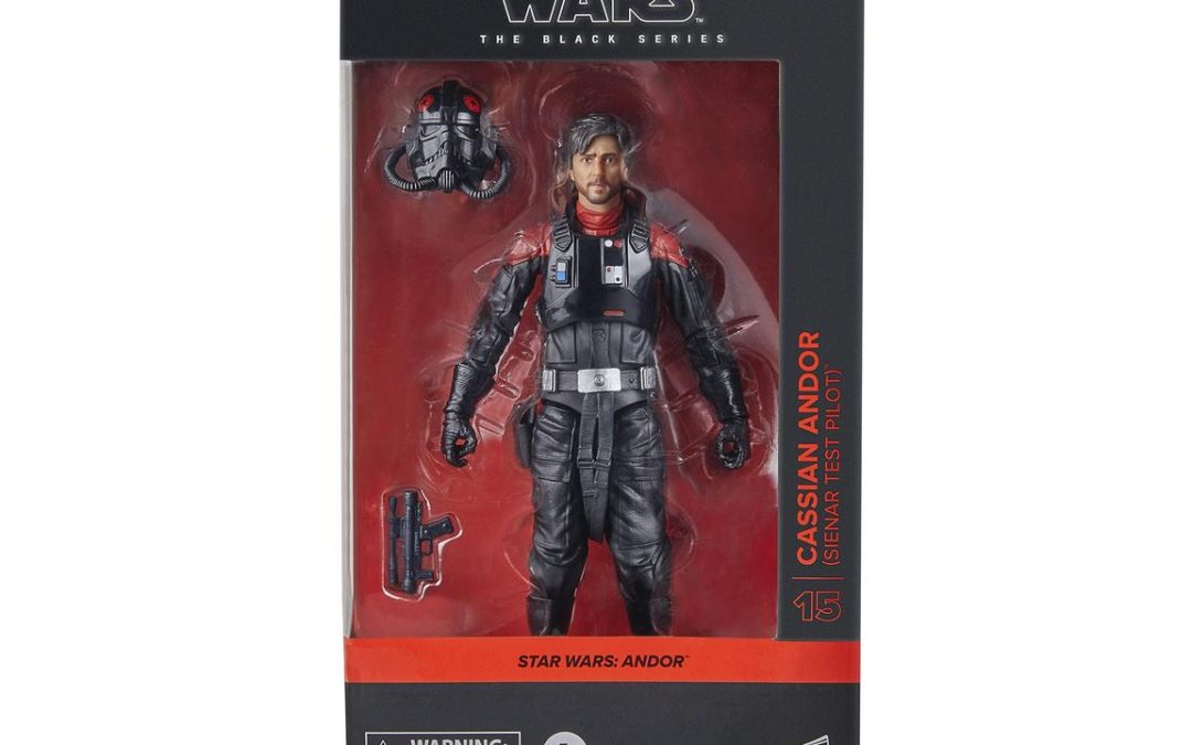 New Star Wars Andor Cassian Andor (Sienar Test Pilot) Black Series Figure available!