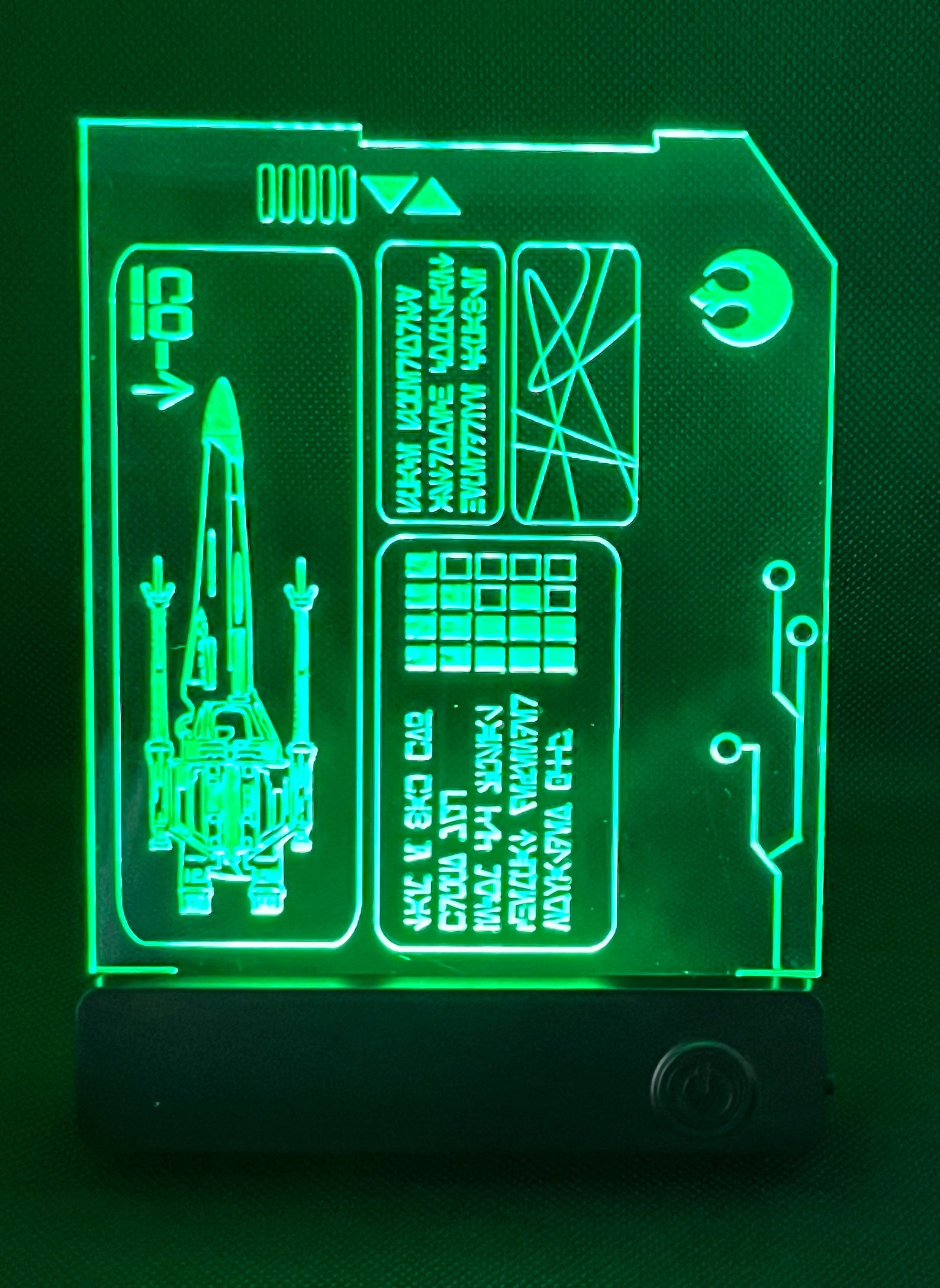 SW Sci-Fi LED Cosplay Display Datapad Panel Light Up Prop 1