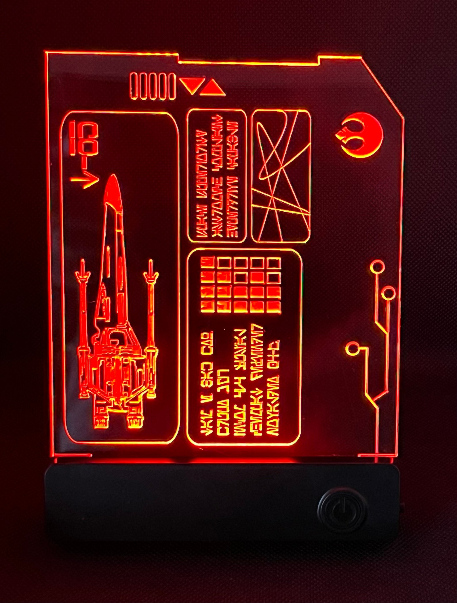 SW Sci-Fi LED Cosplay Display Datapad Panel Light Up Prop 2