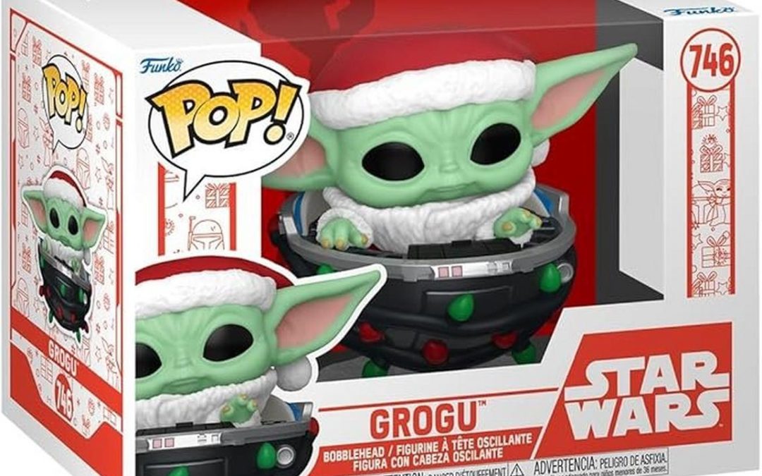 New The Mandalorian Holiday Grogu Funko Pop! Bobble Head Toy available now!