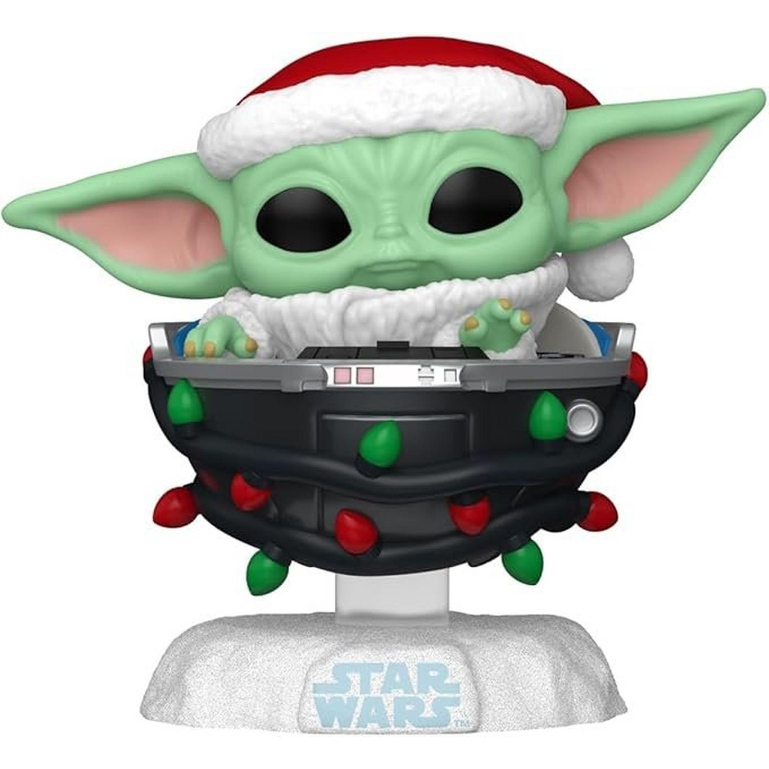 TM Holiday Grogu Funko Pop! Bobble Head Toy 2