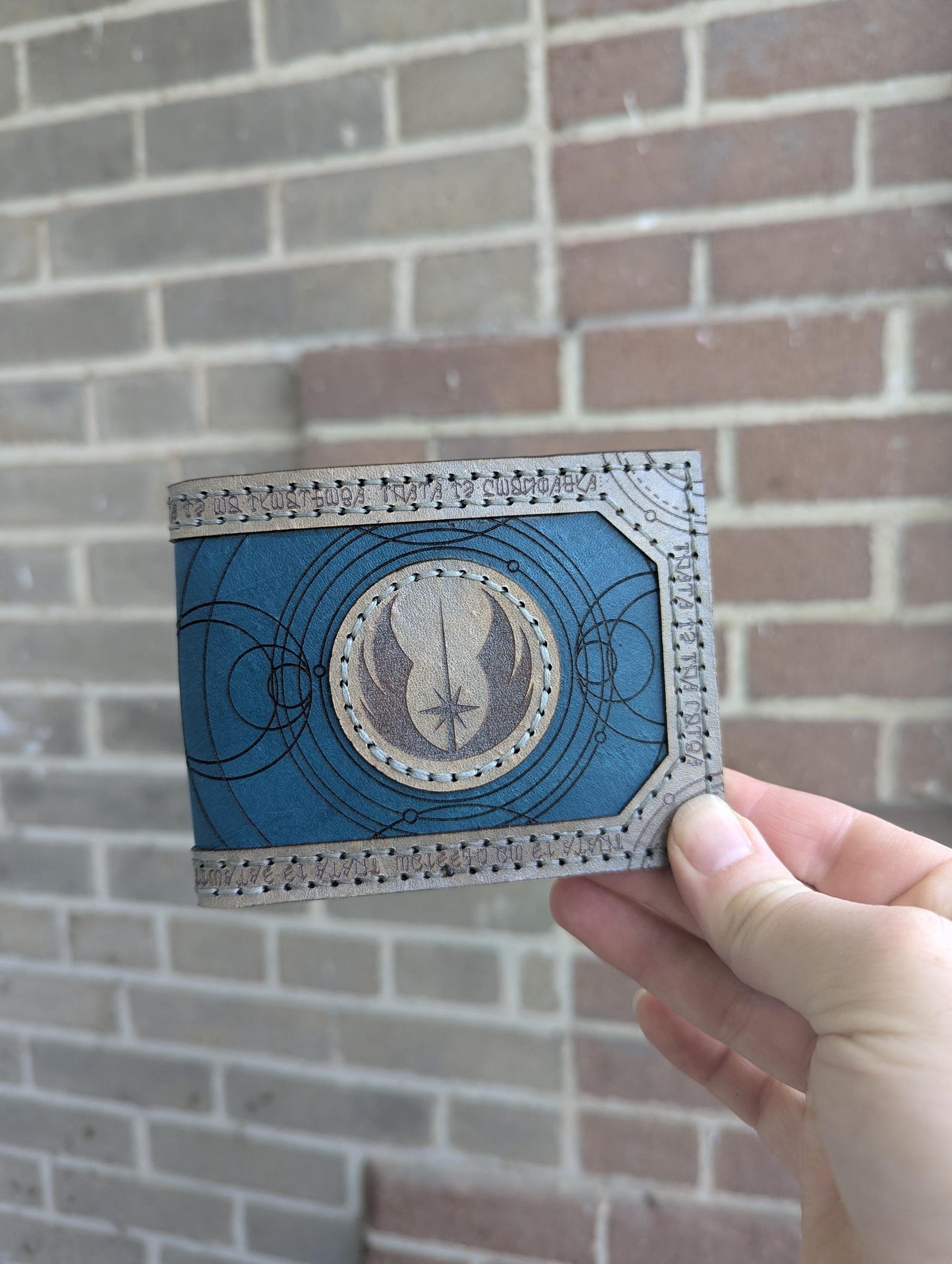 JFOS Jedi Knight Symbol Leather Bifold Wallet 2