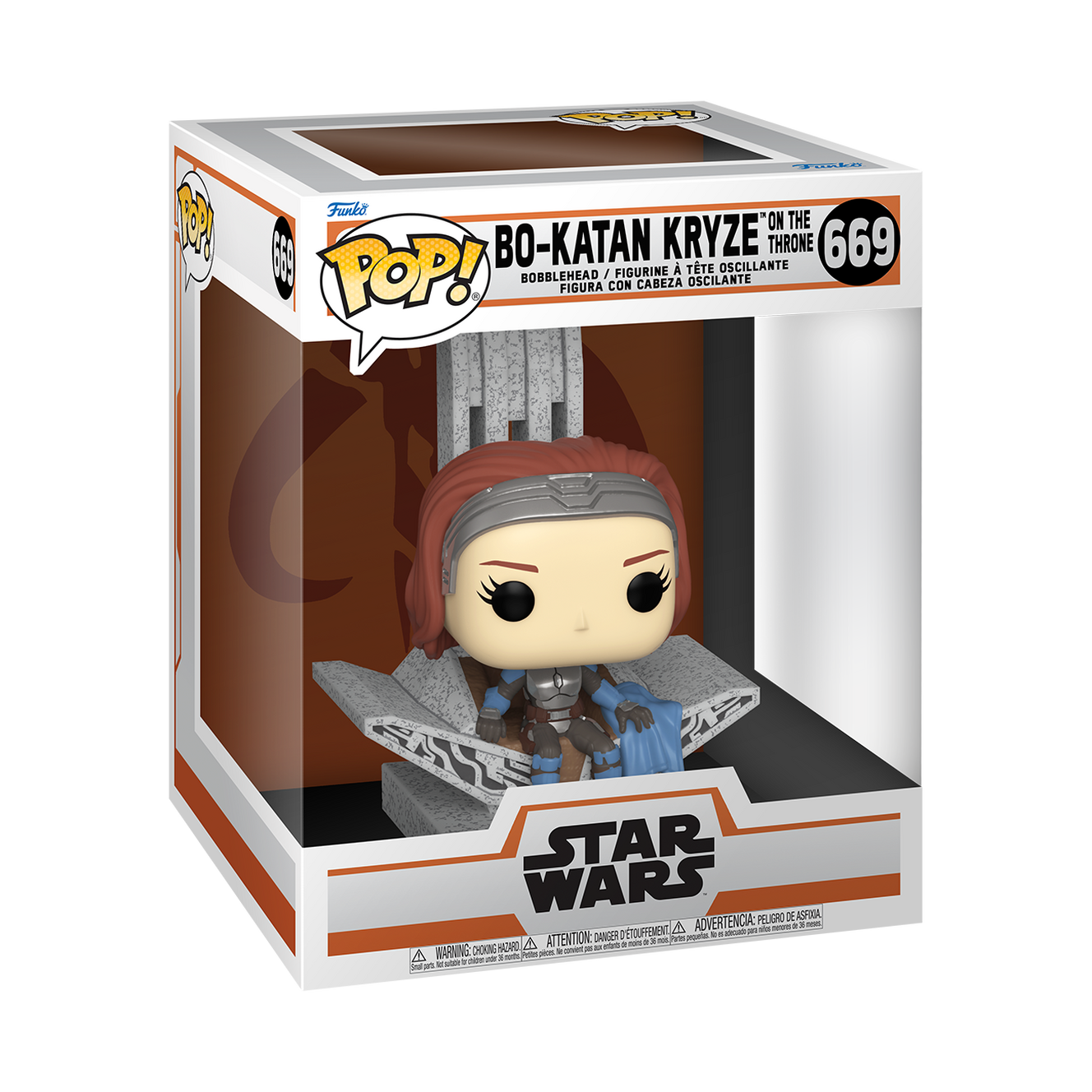 TM Bo-Katan Kryze (on the Throne) Funko Pop! Bobble Head Toy 1