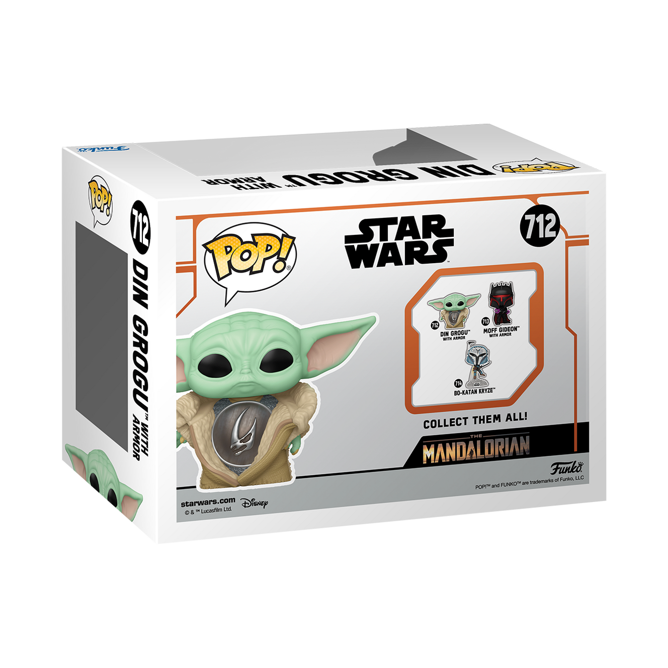 TM Grogu (Armor) Funko Pop! Bobble Head Toy 2