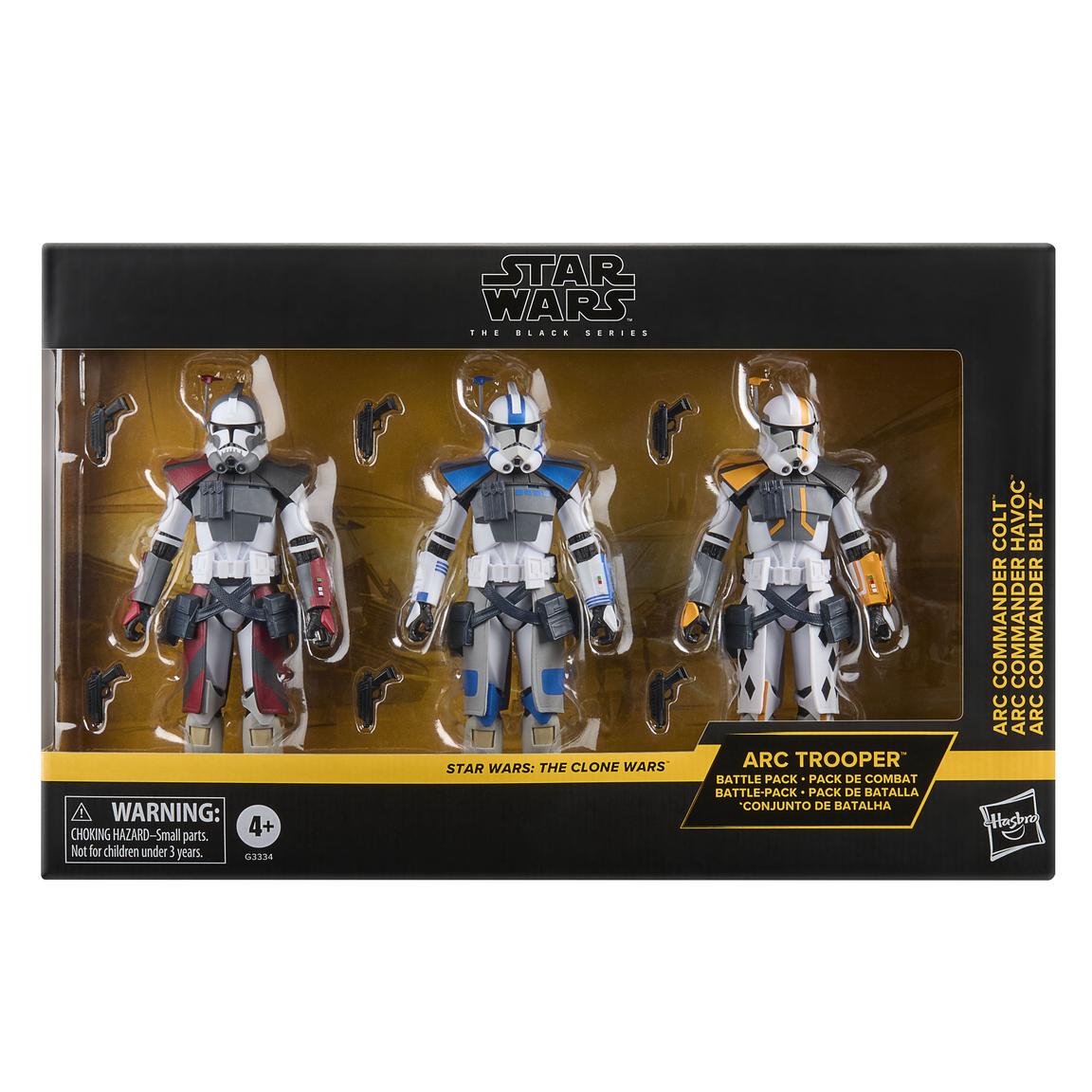 SWTCW The Black Series Clone Troopers Arc Trooper Figure 3-Pack 1