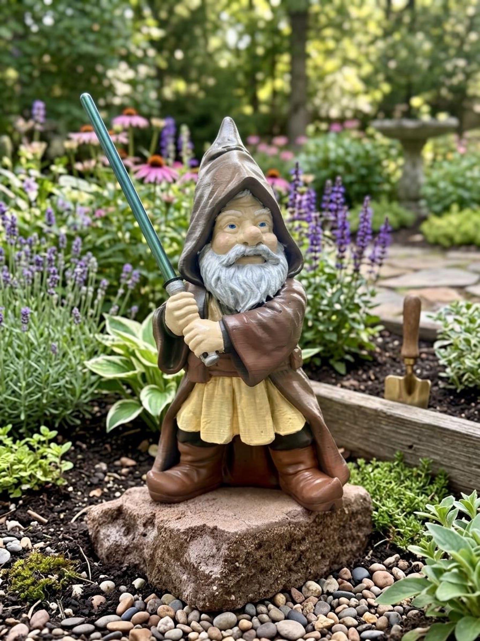 SW Obi-Wan Gnomie Garden Gnome Lawn Decor 1