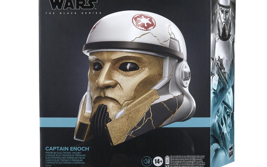 New Star Wars Ahsoka Black Series Captain Enoch Premium Electronic Roleplay Helmet Replica available for pre-order!
