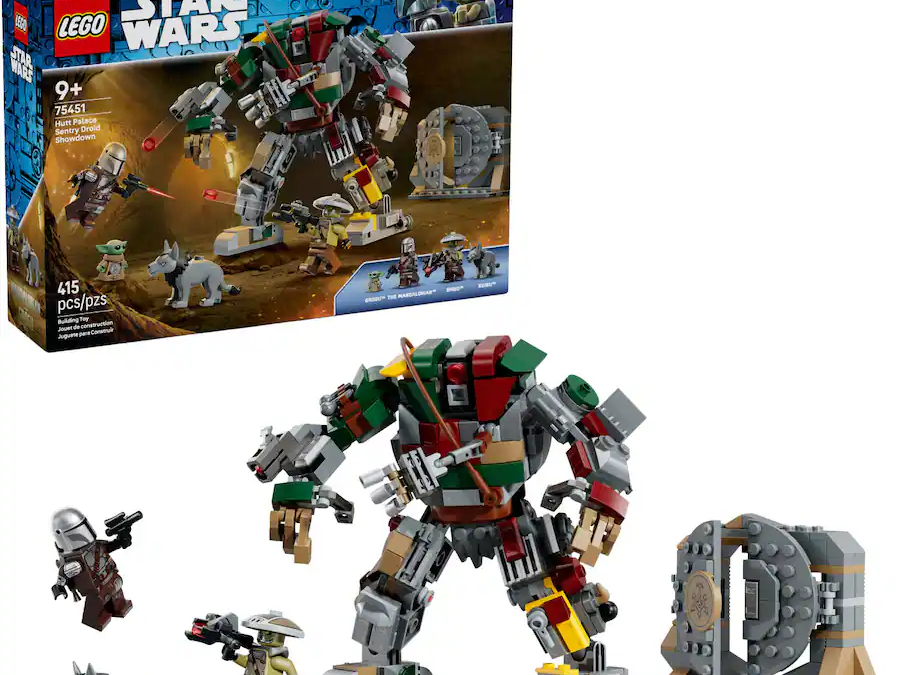 New The Mandalorian and Gorgu Hutt Palace Sentry Droid Showdown Lego Set available now!