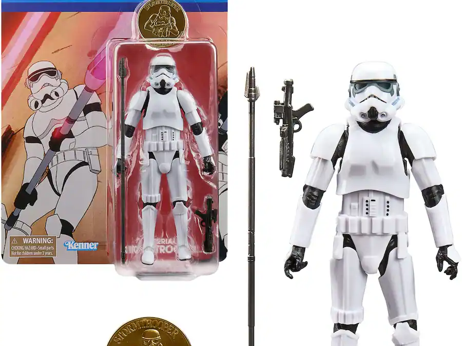 New Star Wars: Droids Black Series Imperial Stormtrooper Action Figure with Coin Set available now!