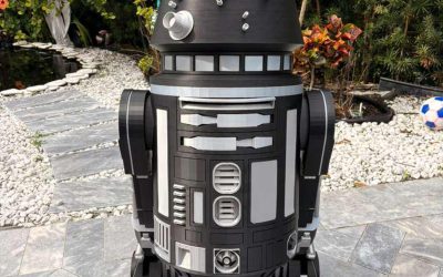 New Star Wars R2-Q5 Astromech Droid 43" Life Size 3D Printed Statue available now!