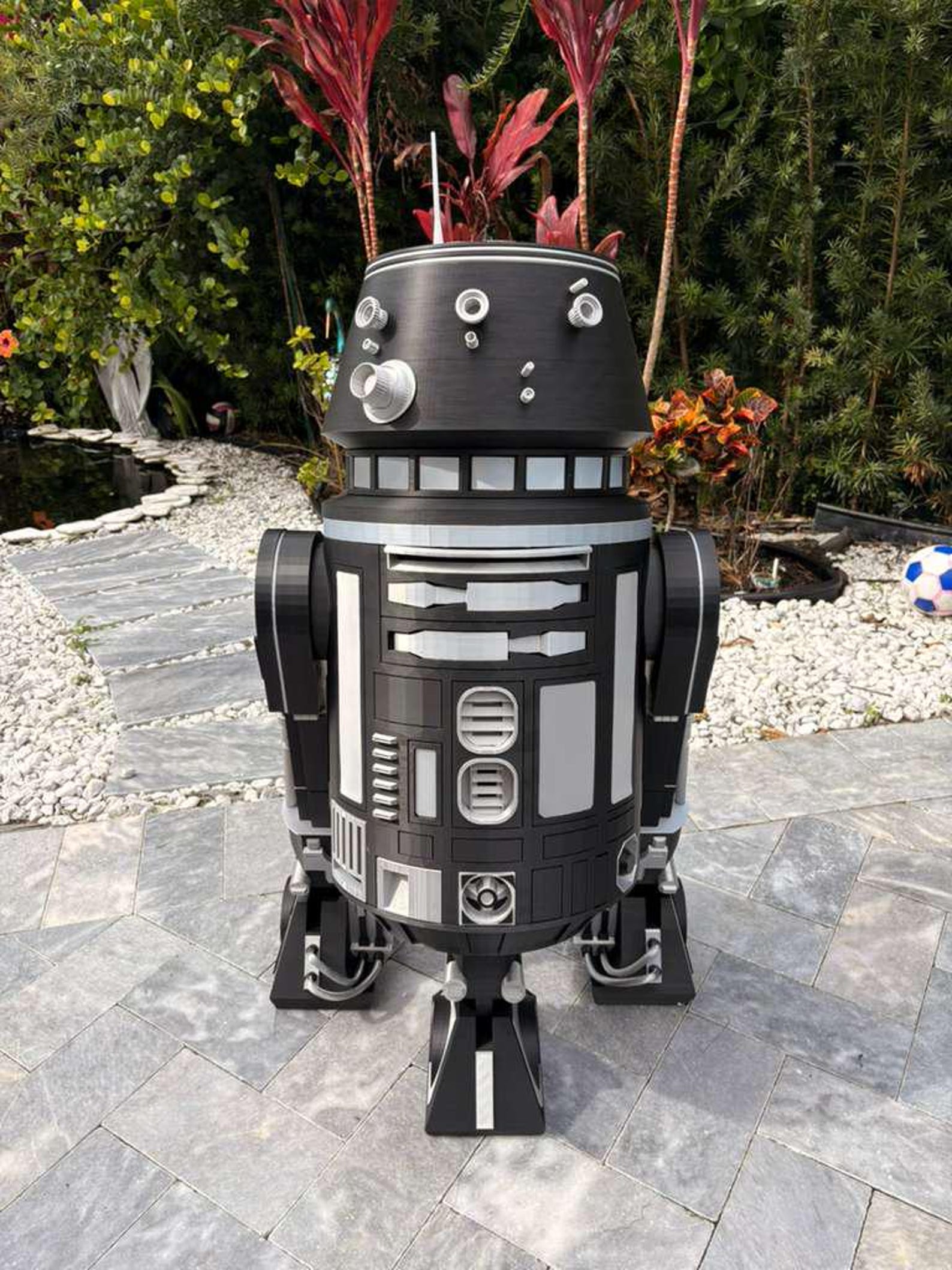 SW R2-Q5 Astromech Droid 43" Life Size 3D Printed Statue 1
