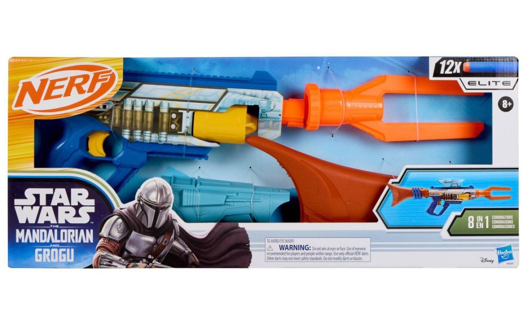 New The Mandalorian and Grogu Themed Mandalorian Elite Nerf Blaster available now!