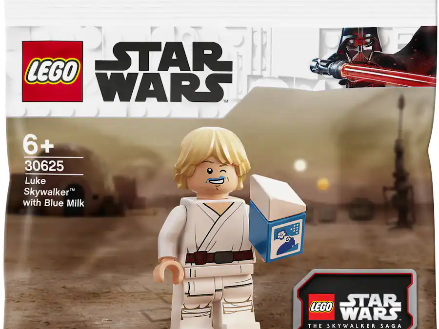 New Star Wars Luke Skywalker with Blue Milk Lego Mini Figure Set available now!