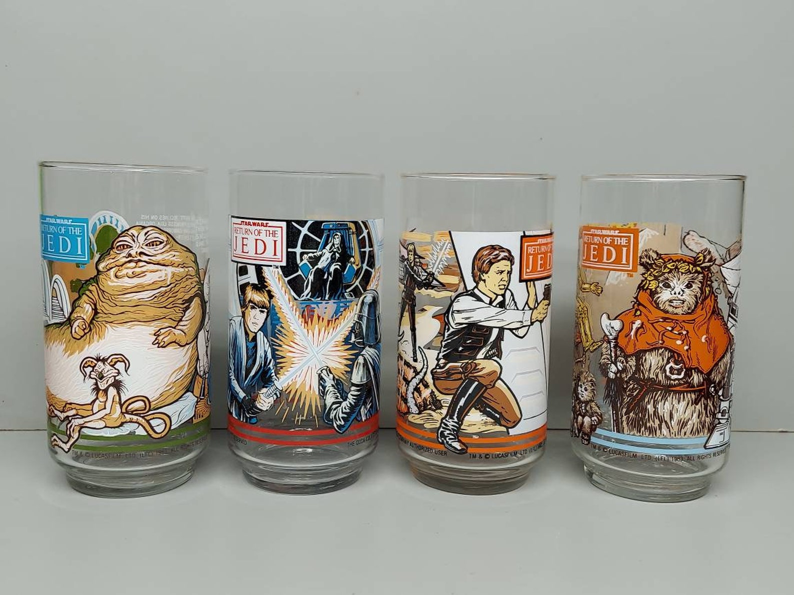 ROTJ Tumblers Drinking Glasses 4-Pack Set 1