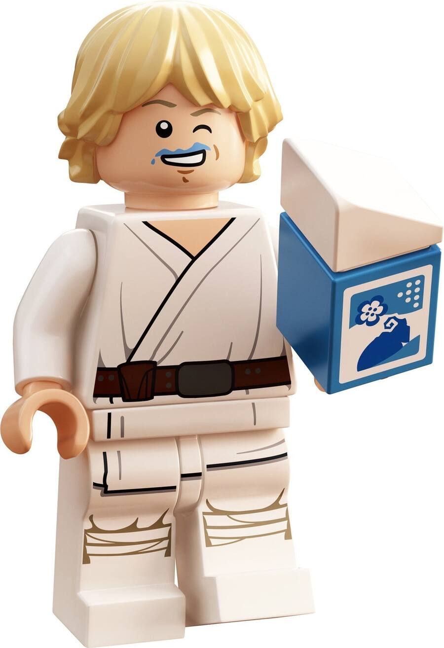 SW Luke Skywalker with Blue Milk Lego Mini Figure Set 2