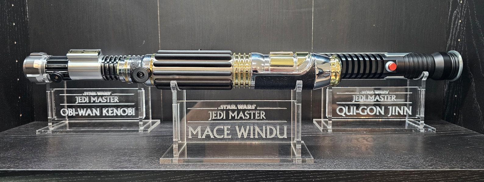 SW Clear Acrylic Lightsaber Stands Set 2