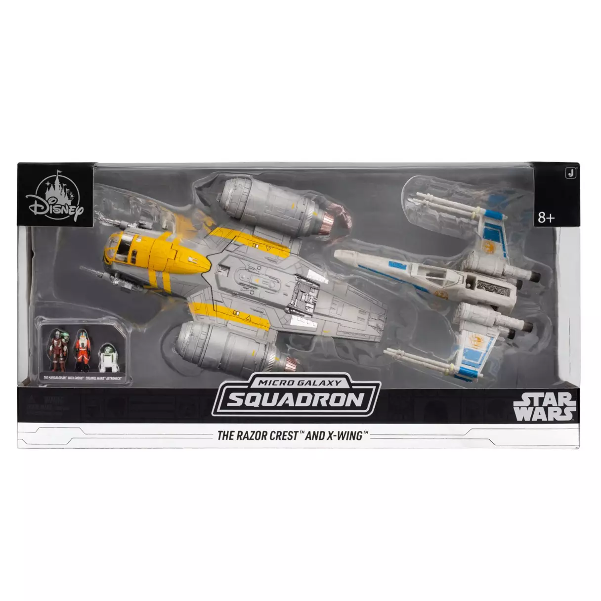 TMAG Micro Galaxy Squadron Razor Crest and X-Wing Fighter Play Set 1