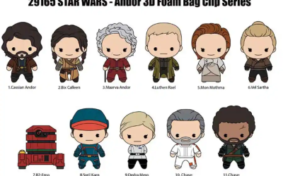 New Star Wars Andor Mystery Character 3D Foam Bag Clip available now!