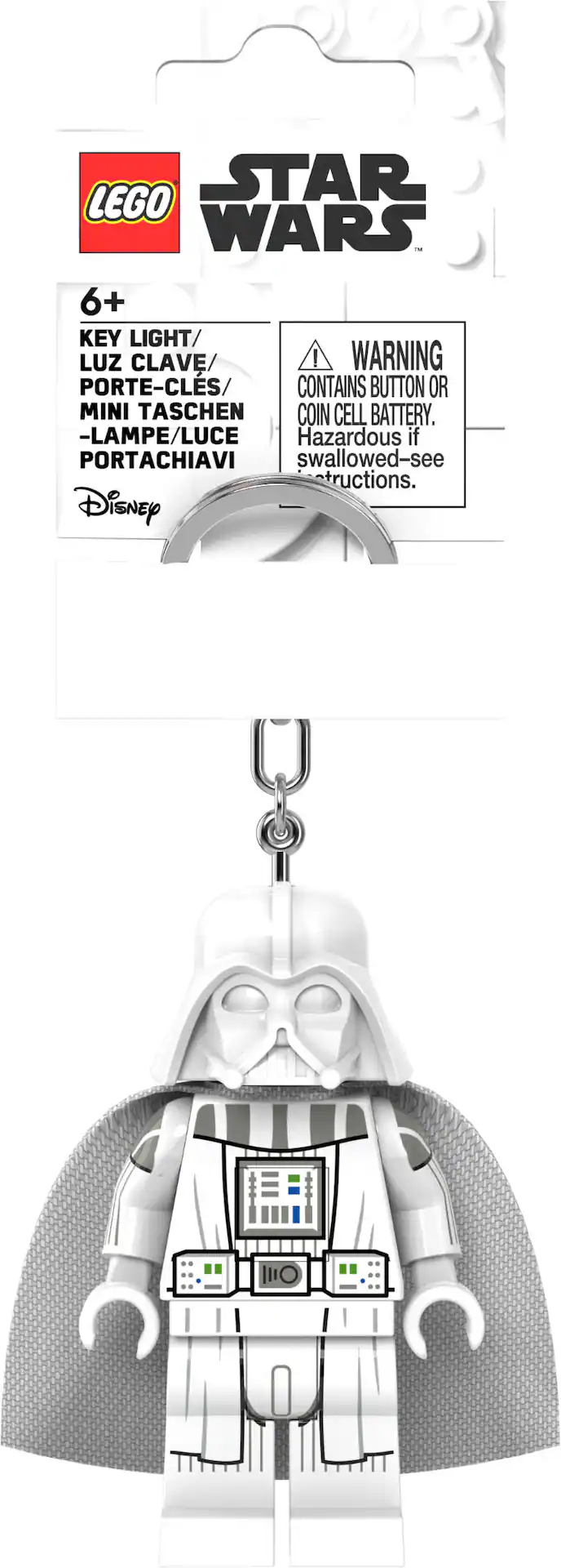 SW Jedi Vader Lego Mini Figure Keychain Light 1