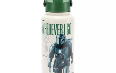 New The Mandalorian and Grogu Stainless Steel Water Bottle with Built-In Straw available now!