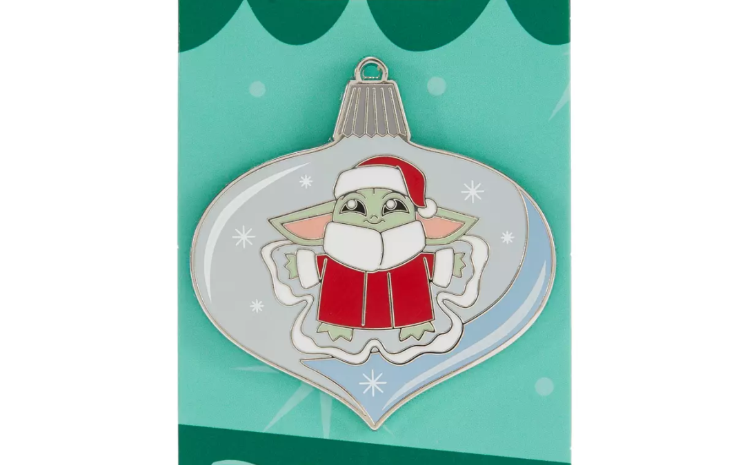 New The Mandalorian and Grogu Themed Grogu Holiday Pin available now!
