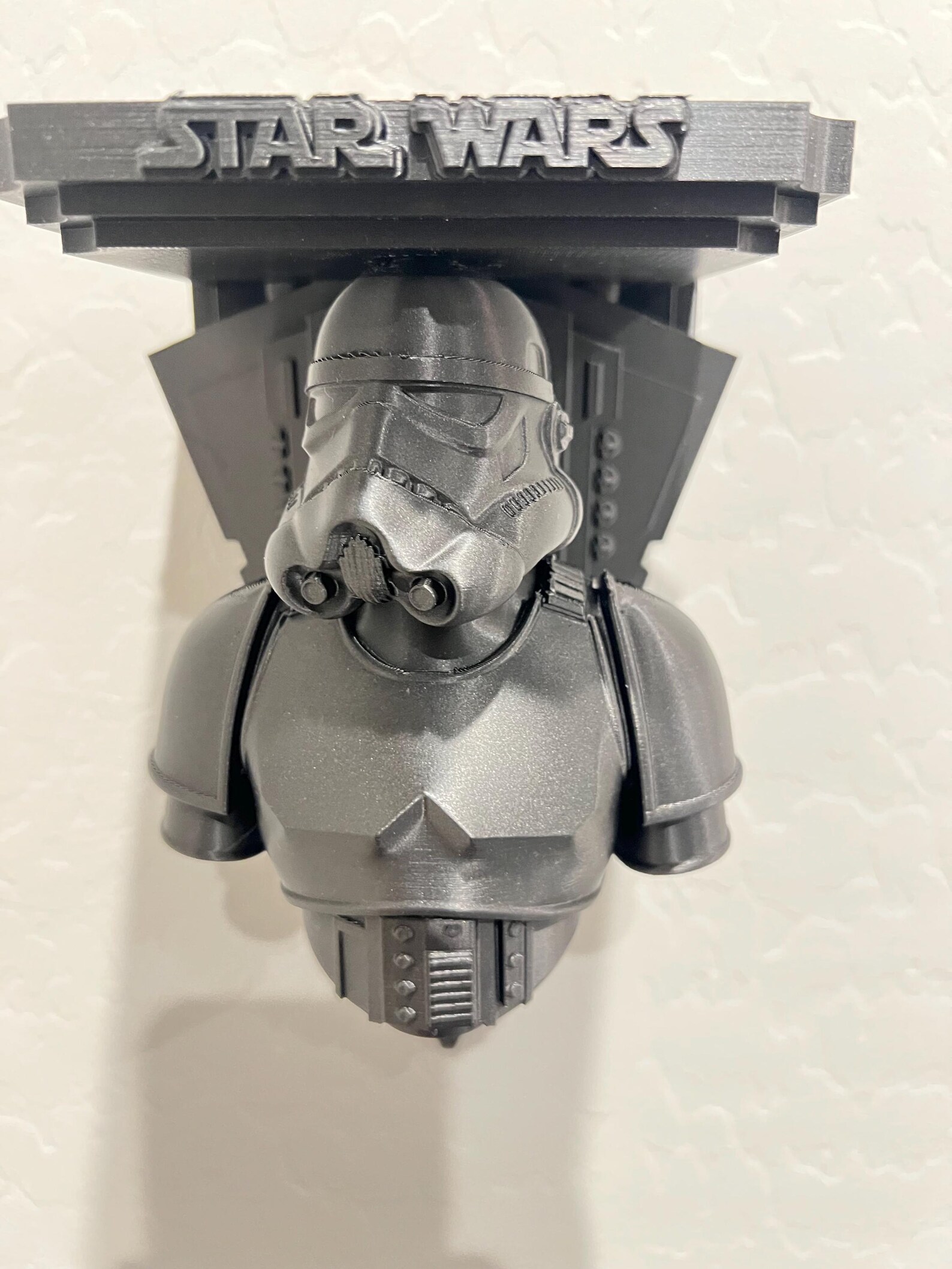 SW Imperial Stormtrooper Metallic Black Destroyer Like Wall Shelf 2